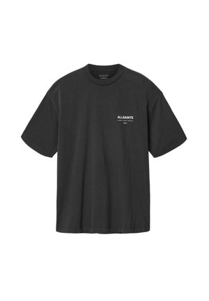 AllSaints, BACKSTAGE SS CREW - T-Shirt print - carter grey