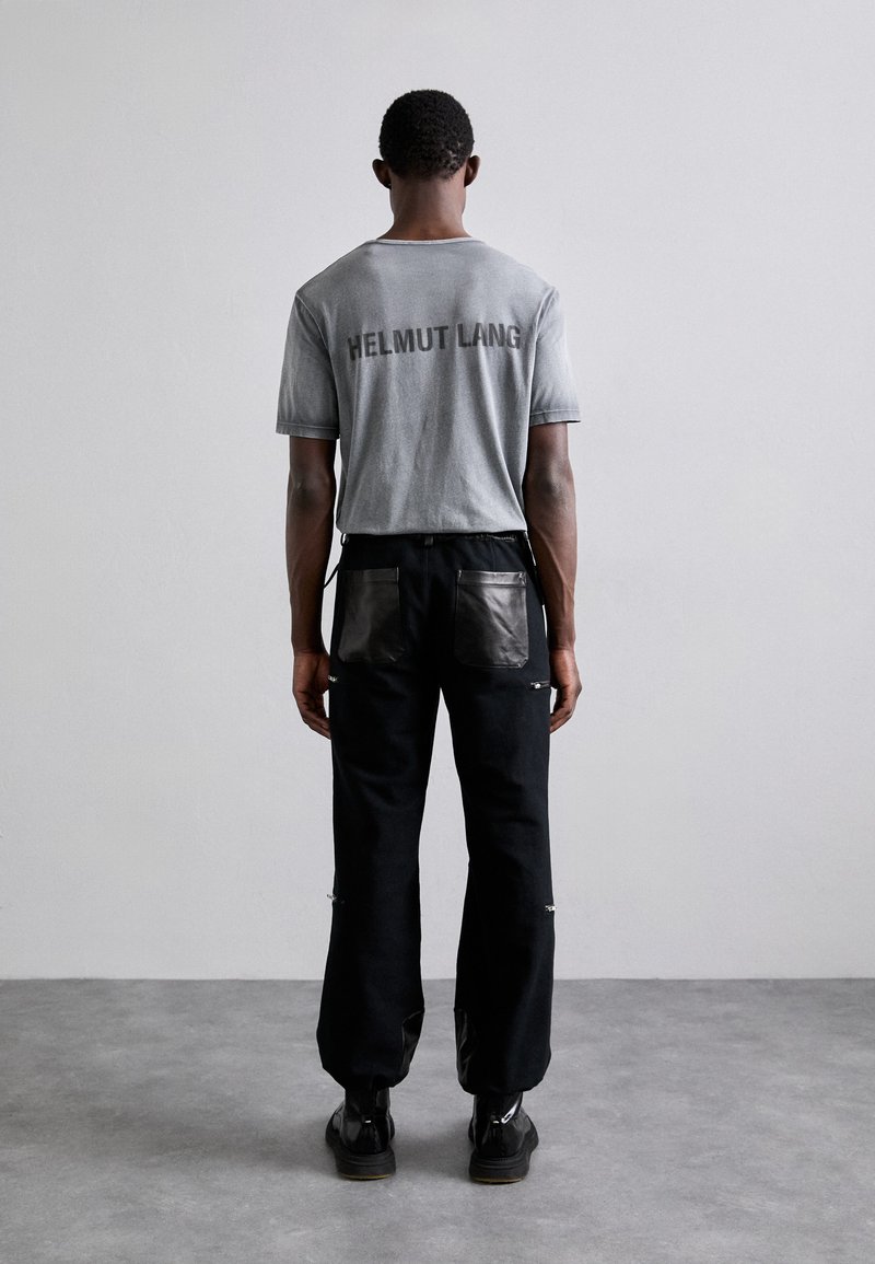 Pantalon Droit Helmut Lang - Cuir D'Agneau Noir - Taille 0 - Neuf Avec Étiquettes
