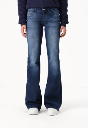ONLY Tall ONLTIGER  - Flared jeans - dark blue denim