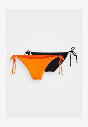 Vero Moda VMANJALI 2PACK - Κάτω μέρος μπικίνι - scarlet ibis - black