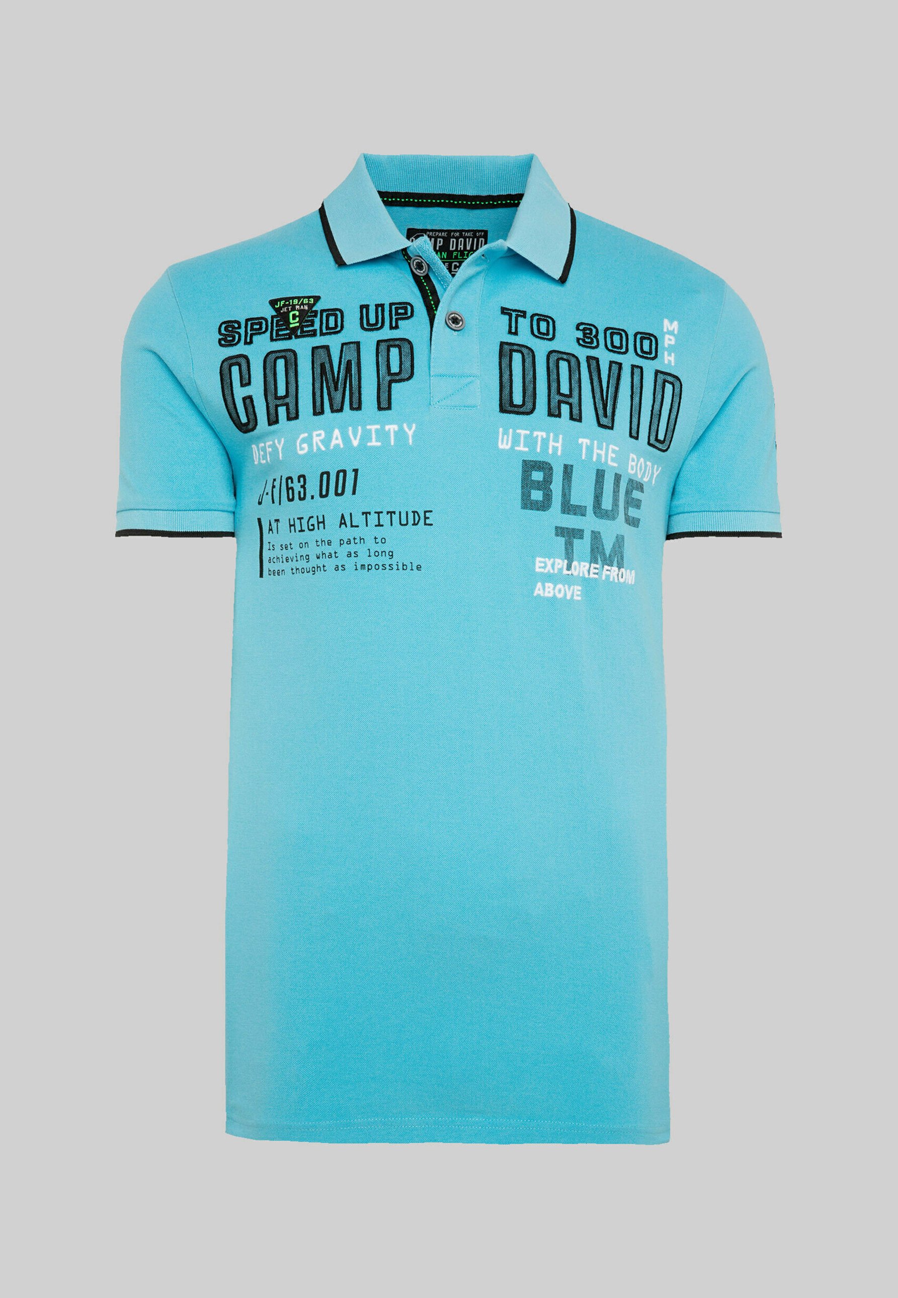 Camp David Polo shirt - diving blue 