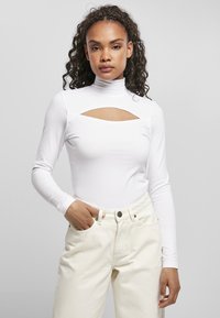 Urban Classics - CUT-OUT TURTLENECK - Top dugih rukava - white Minijatura 1