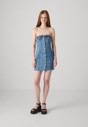 JASMINE CORSET  - Denimové šaty - medium blue denim