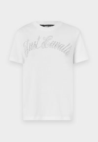 LOGO ITALICS - T-shirt imprimé - white