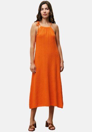 COLLETIA - Gebreide jurk - orange