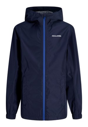 Jack & Jones Junior, Junior - Regnjakke / vandafvisende jakker - navy blazer/surf the web