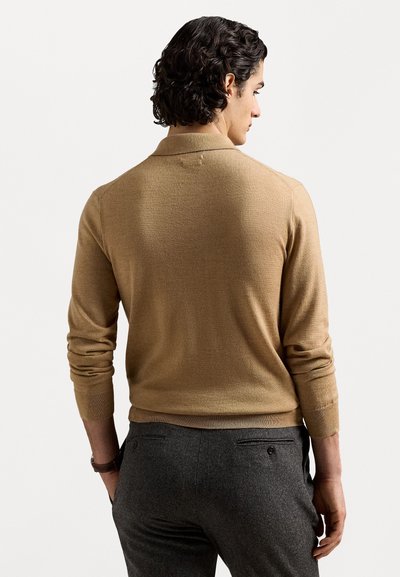 Polo Ralph Lauren WOOL POLO-COLLAR JUMPER  - Džemperis - camel melange