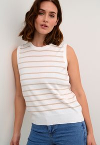 Kaffe KALIZZY - Blouse - chalk feather grey stripe