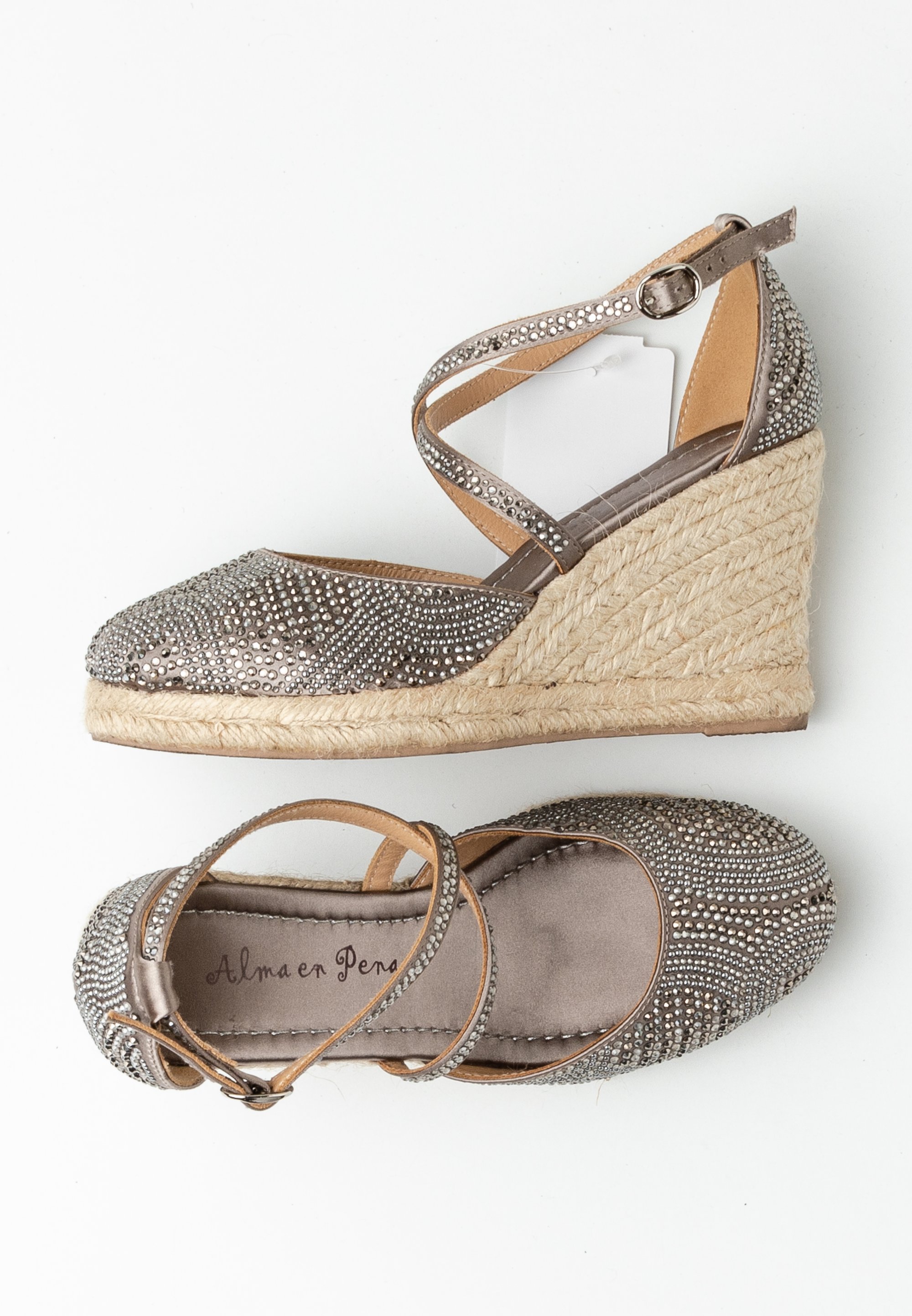 Alma en Pena Sandalias de cuña silver/plateado (Segunda mano