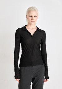 Weekday TRANSPARENT LONG SLEEVE - Topper langermet - black