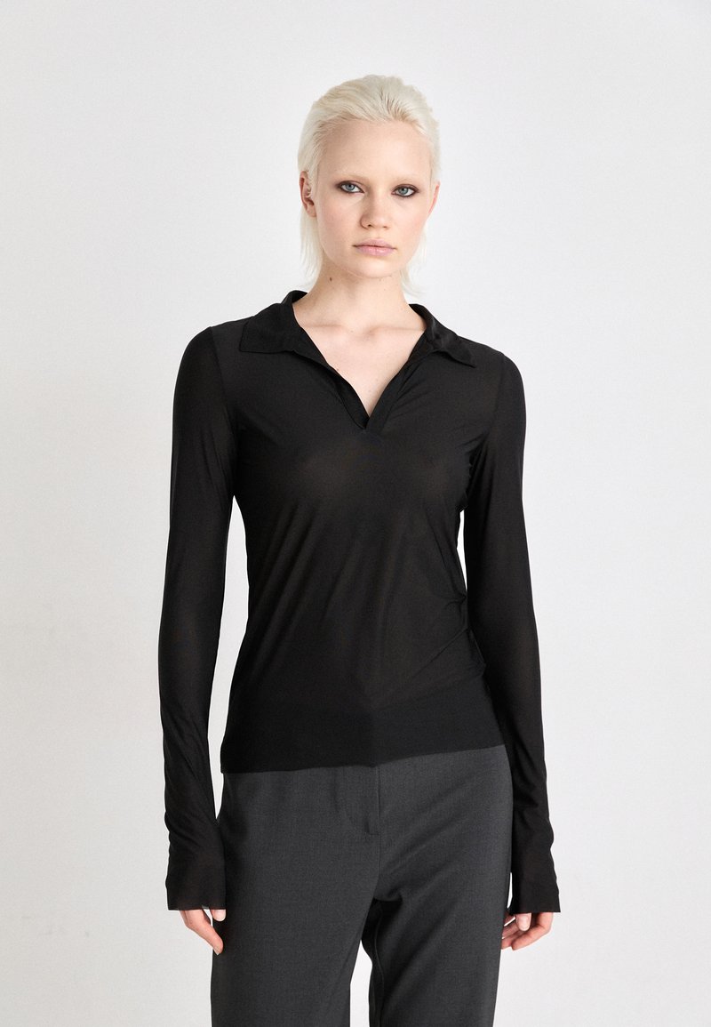Weekday TRANSPARENT LONG SLEEVE - Topper langermet - black