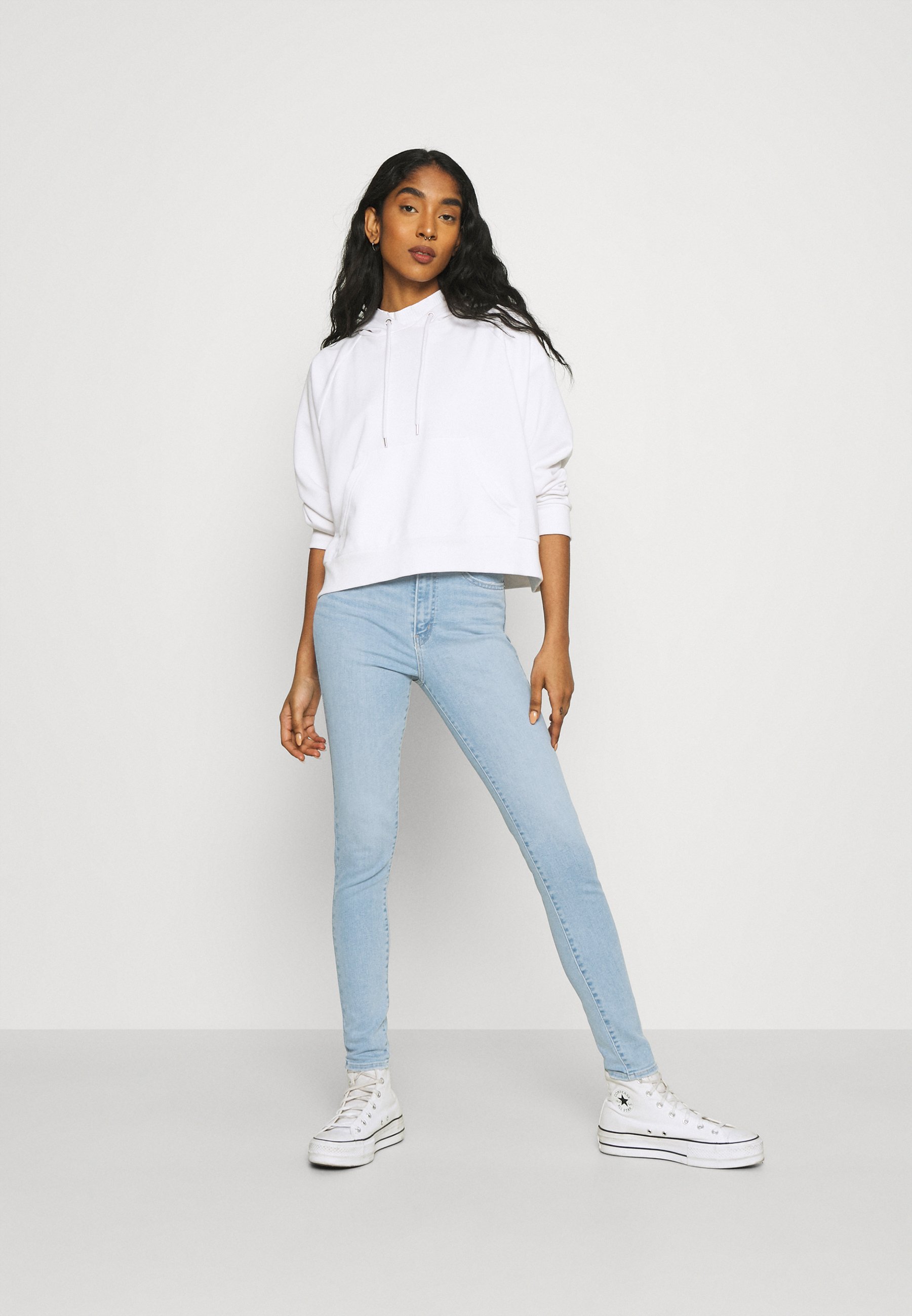 Levi's® MILE HIGH SUPER SKINNY - Jeans Skinny Fit - naples shine/Gebleekt  denim/bleached denim - Zalando.nl