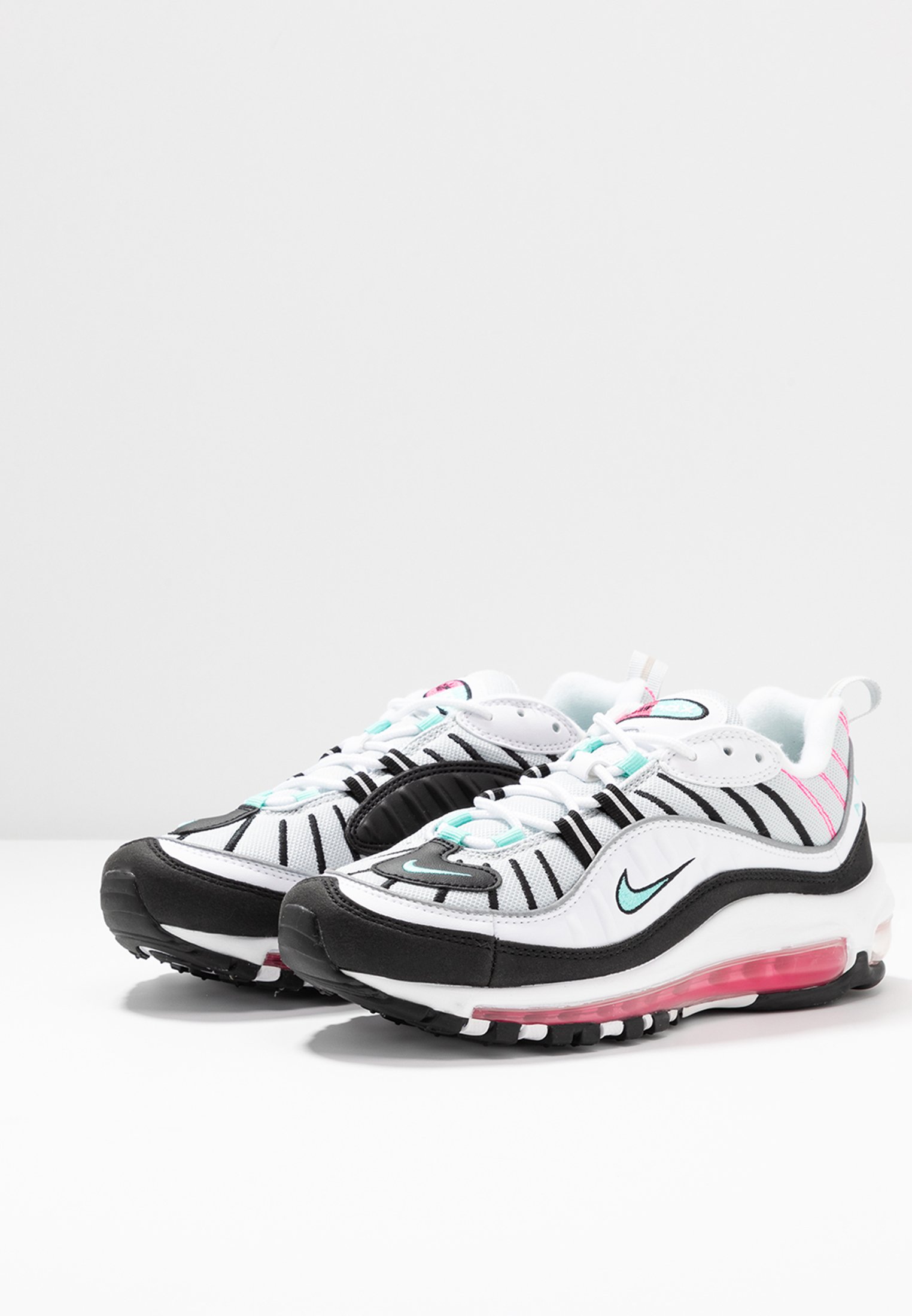 AIR MAX 98 - Sneakers laag - pure platinum/aurora green/black/pink blast/white AIR MAX 98 - Sneakers laag - pure platinum/aurora green/black/pink blast/white