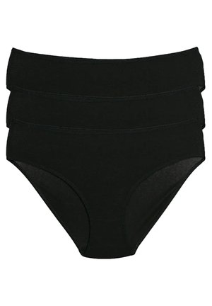 3-PACK MIDI WAIST - Slip - black