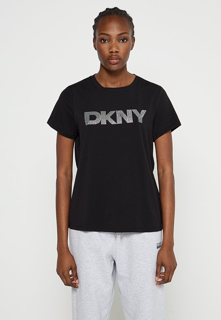 DKNY Sport T-shirt print zwart