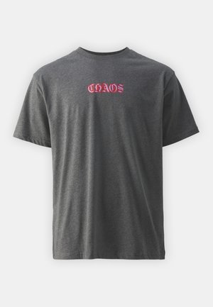 ONSCHAOS TEE UNISEX - Print T-shirt - dark grey melange