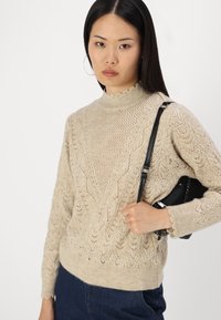JDY JDYLETTY STRUCTURE - Džemper - beige