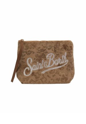 ALINE STRASS LEOPARD - Pochette - marrone