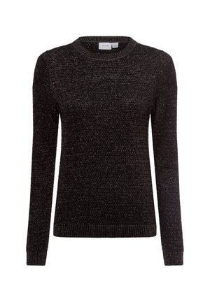 VILA Strickpullover - schwarz silber