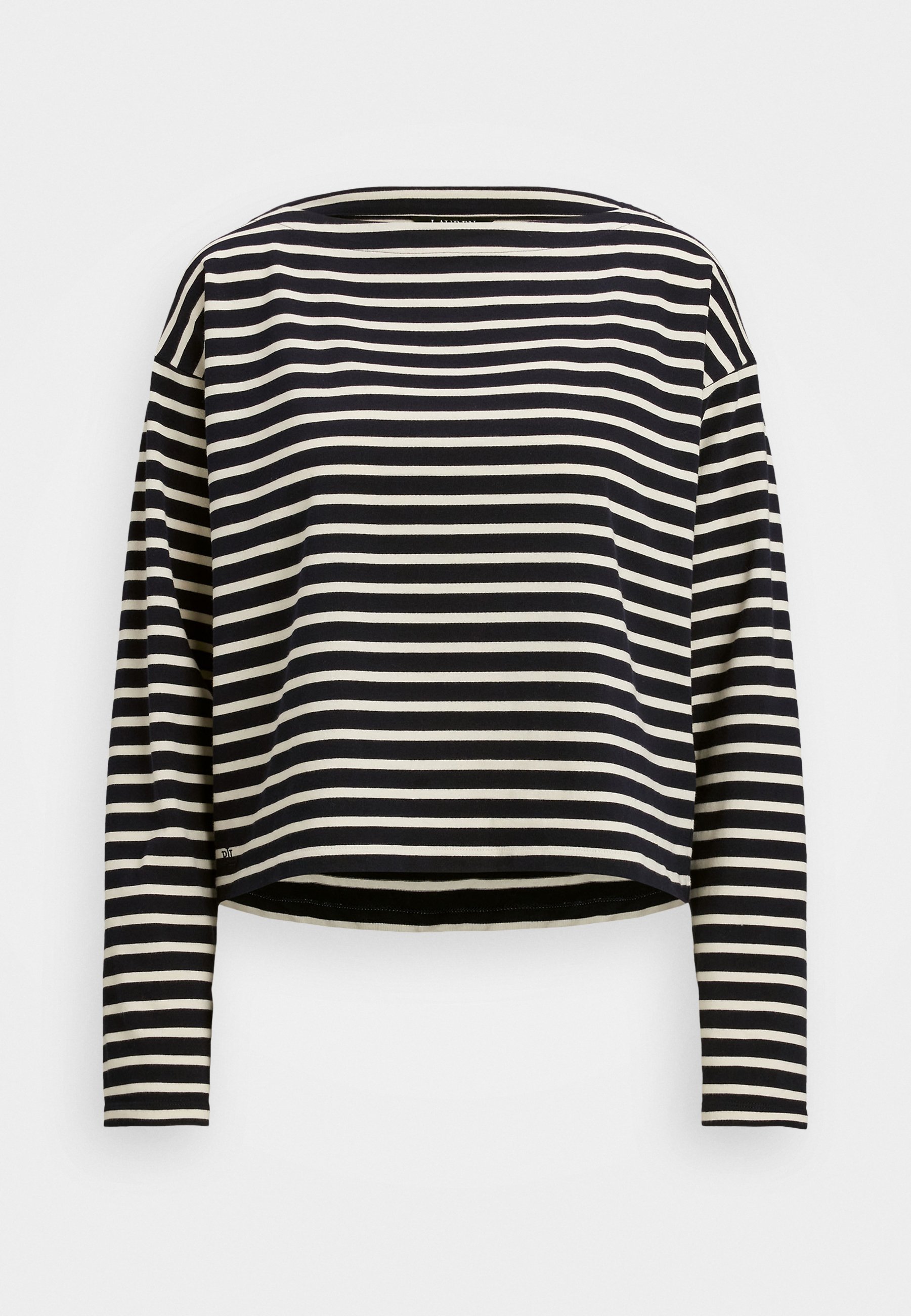 売れ筋商品|||ラルフローレン Tシャツ レディース トップス RONLEE LONG SLEEVE - Long sleeved top - navy/mascarpone cream Lauren Ralph Lauren RONLEE LONG SLEEVE - Long sleeved top