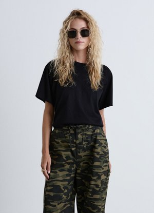 Calliope, T-SHIRT TINTA UNITA - T-shirt basic - ultrablack