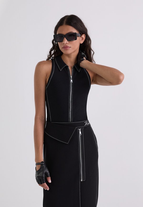 CONTRAST - Button-down blouse