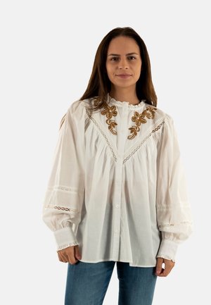 Overhemdblouse - blanc