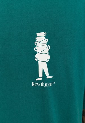 REVOLUTION, REVOLUTION PRINTED T-SHIRT - Camiseta estampada - darkpetrol