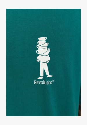 REVOLUTION, REVOLUTION PRINTED T-SHIRT - Camiseta estampada - darkpetrol