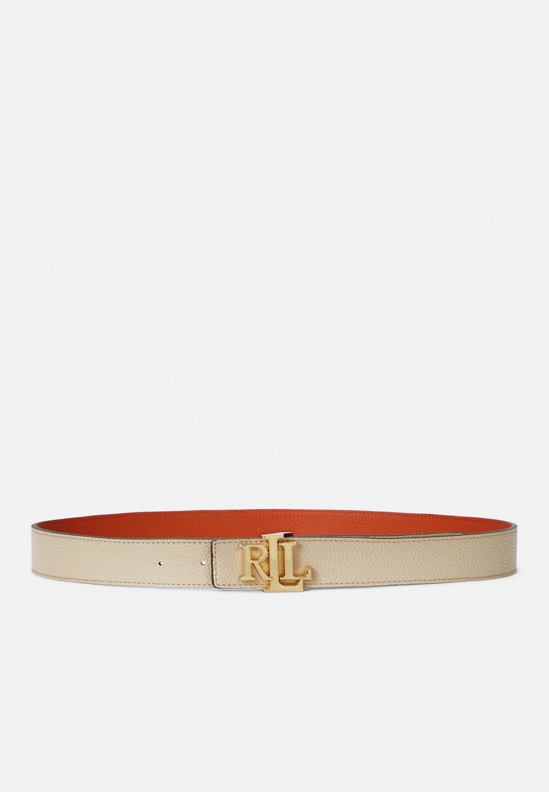 Lauren Ralph Lauren LOGO REVERSIBLE PEBBLED LEATHER BELT 