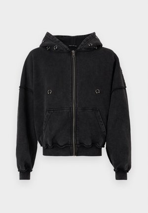INJECT ZIP HOODIE UNISEX - Majica s kapuljačom i patentnim zatvaračem - black