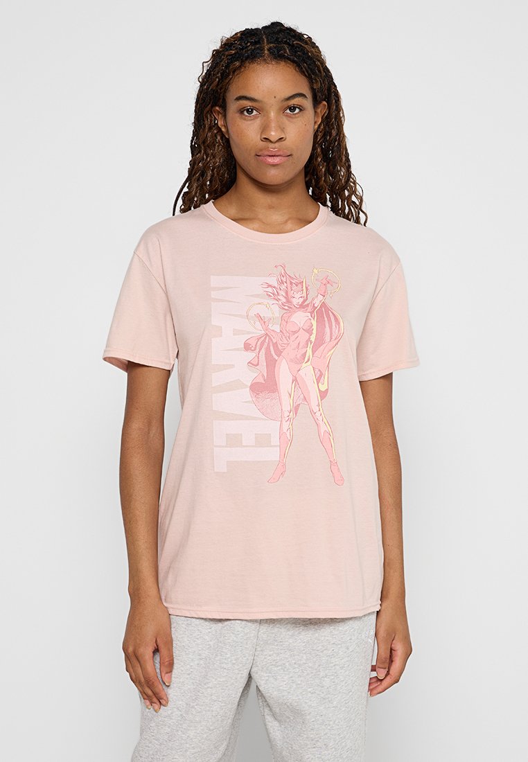 Marvel T-shirt print roze