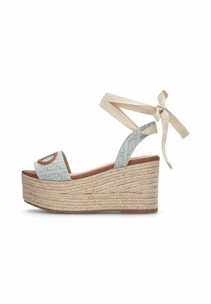 JACQUARD  - Sandali con tacco - blue