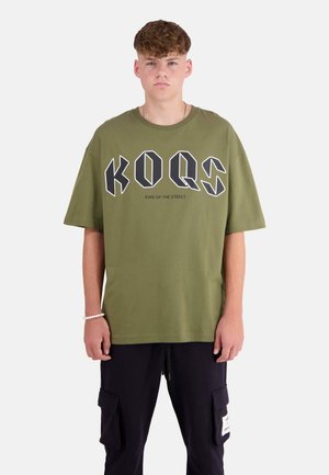 Print T-shirt - ivy green
