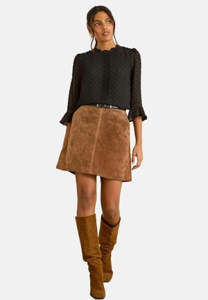 3/4 FLUTE SLEEVE - Bluse - black