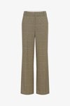 Wide leg - pale khaki check