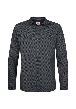 Petrol Industries, SLIM MICRO-PATTERN SHIRT STEELWORKS - Overhemd - royal navy