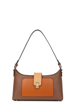 MERLINE  - Handbag - marron chocolat/multicolore