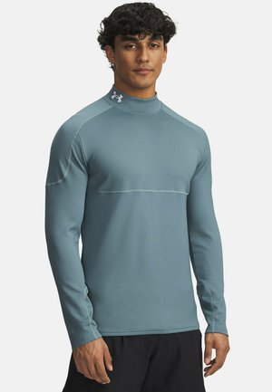 Under Armour COLD WEATHER GRID - Long sleeved top - jasper blue