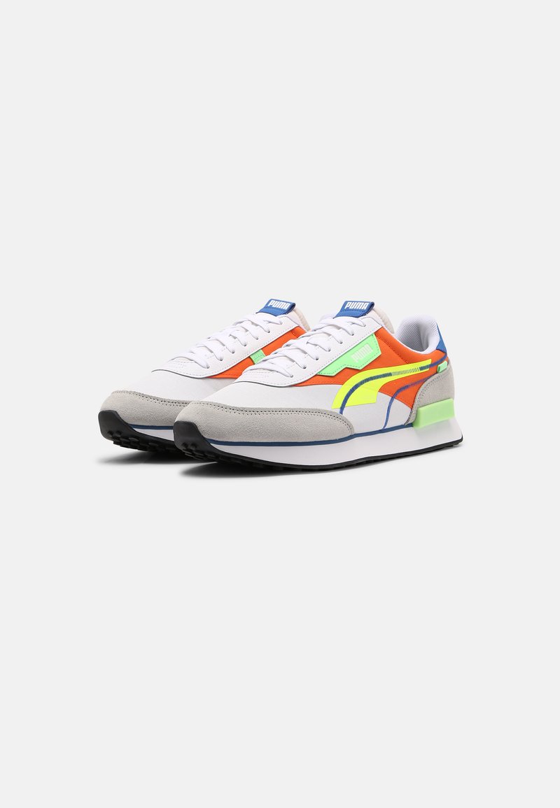 Puma Future Rider Twofold Sd Pop Unisex Trainers White Yellow Alert Carrot White Zalando De