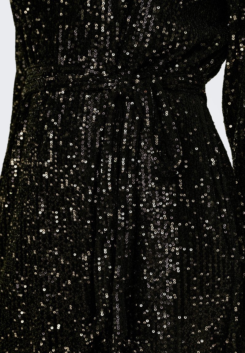 Robe De Soirée Noire à Sequins Rinascimento - Taille L (40) - Occasion Très Bon État - Robe Fête