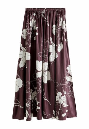 PETITE FIT - KEW COLLECTION - Trapecinis sijonas - burgundy ecru