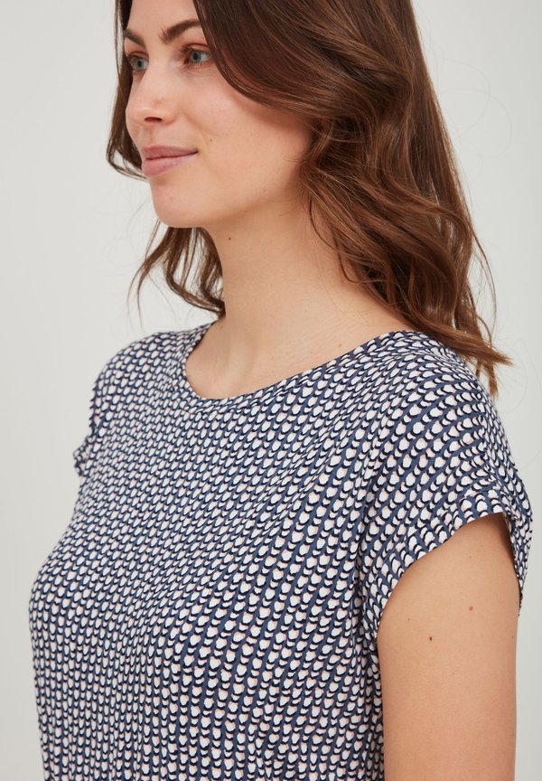 FRAmdot - Jersey dress - vintage indigo graphic mix3