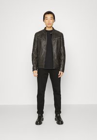 Gipsy by Mauritius CHESTO - Casaco de couro - dark olive