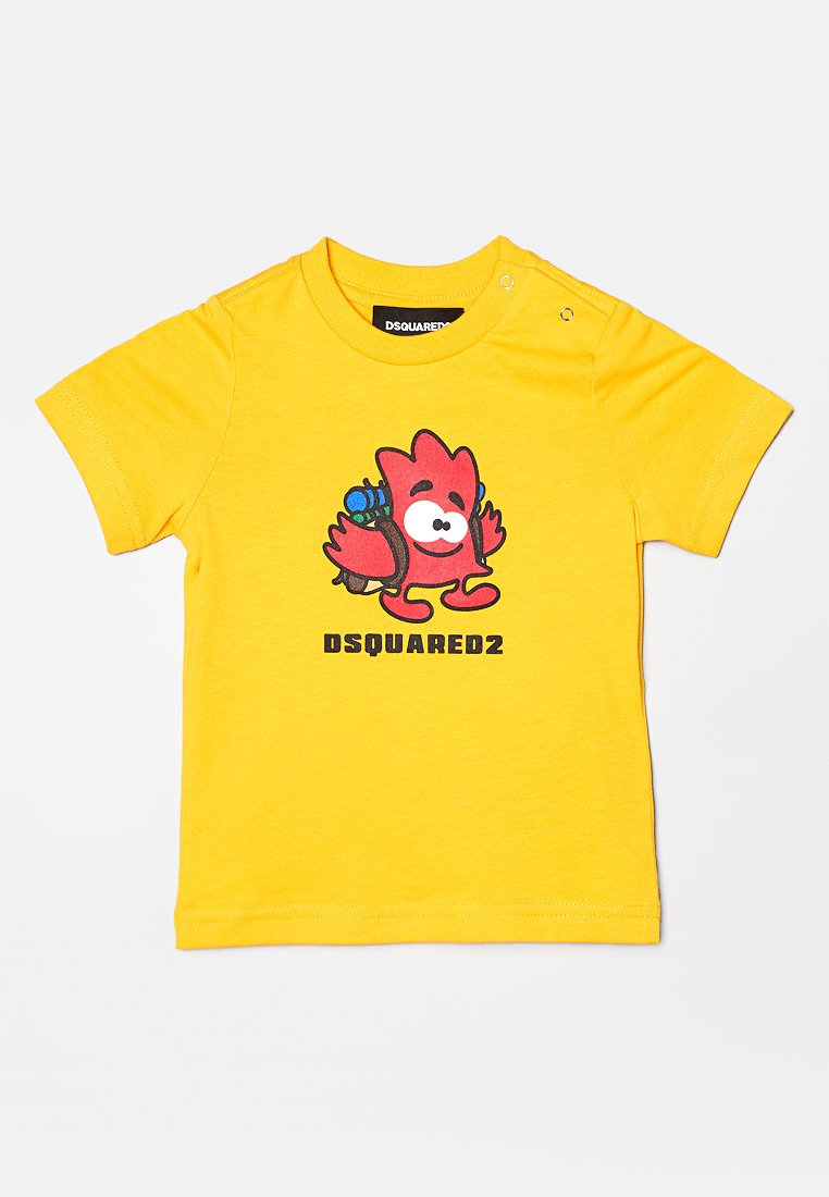 Dsquared2 T-shirt print geel