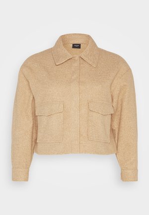 Vero Moda Curve VMMEGAN SHORT JACKET - Giacca leggera - tigers eye/melange