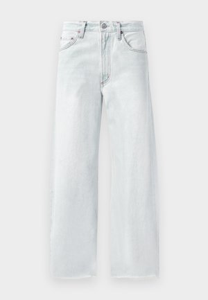 LOW CURVE CROP - Wide leg - flourish/pale vintage indigo