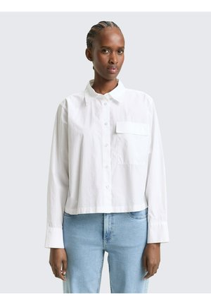 BOXY WITH DETAILS - Hemdbluse - white