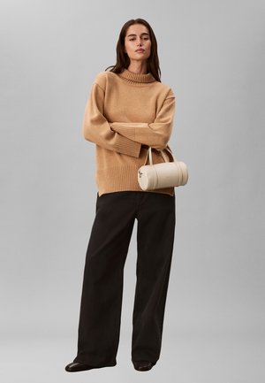Calvin Klein, LOGO - Borsa a mano - beige