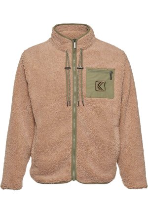 Karl Kani Fleece jacket - sand dustygreen